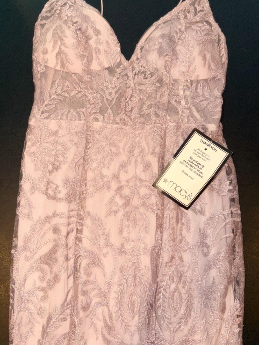 Lavender Lace Cocktail Dress – Speechless (Macy’s) Size 7 NWT